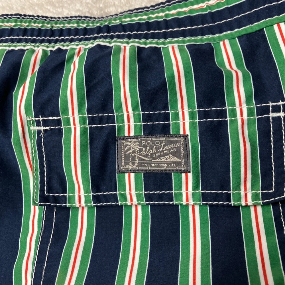 Vintage 80s 90s Polo Ralph Lauren Pony Swim Trunks 5